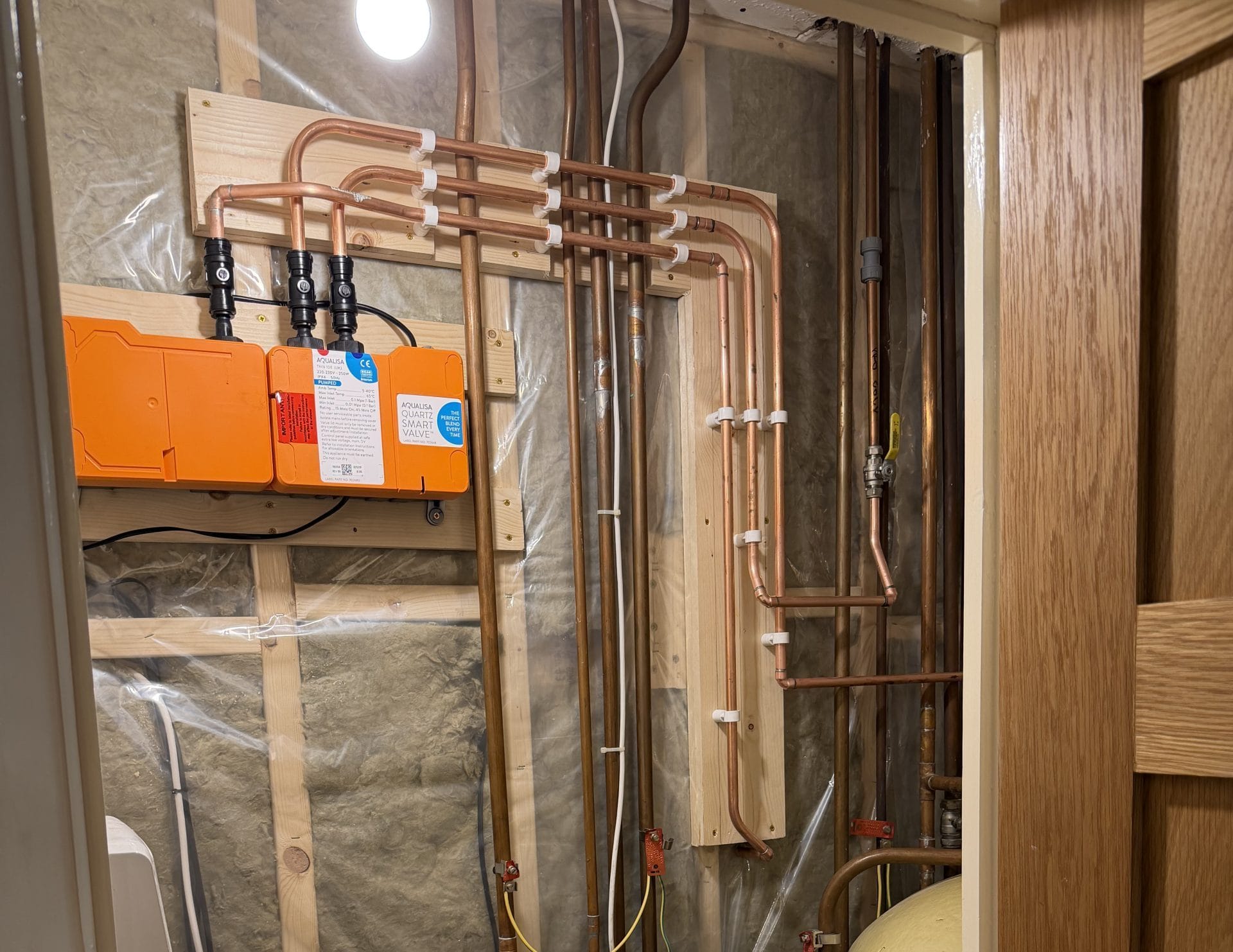 booster pump piping installation